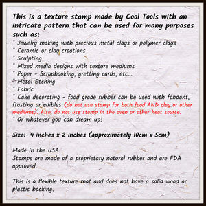 ABCD EMBOSSED TTL-  - Small 4x2 Texture Stamp