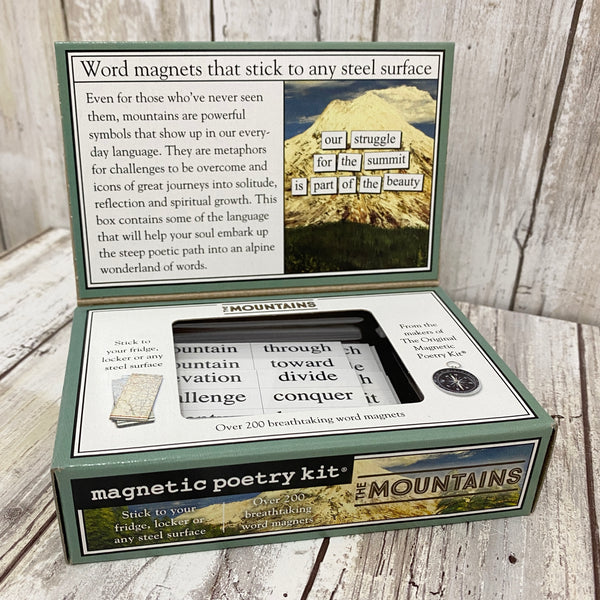 The Mountains Poet - Magnetic Poetry Kit - Made in the USA