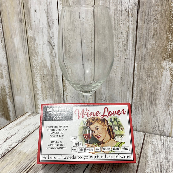 Wine Lover Poet - Magnetic Poetry Kit - Made in the USA