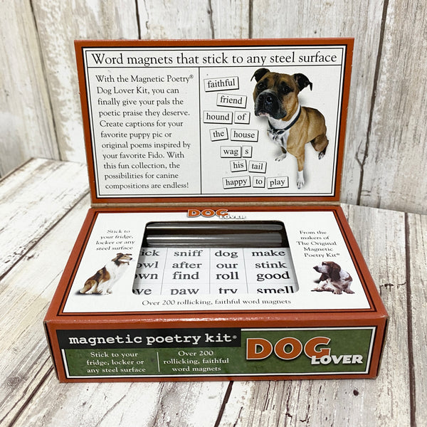Dog Lover Poet - Magnetic Poetry Kit - Made in the USA