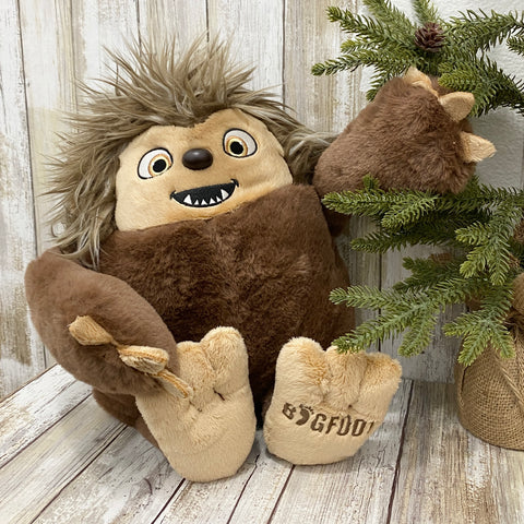 Hairy Bigfoot Sasquatch - 12 inch Plushy Stuffed Animal - Recycled Materials - The Petting Zoo