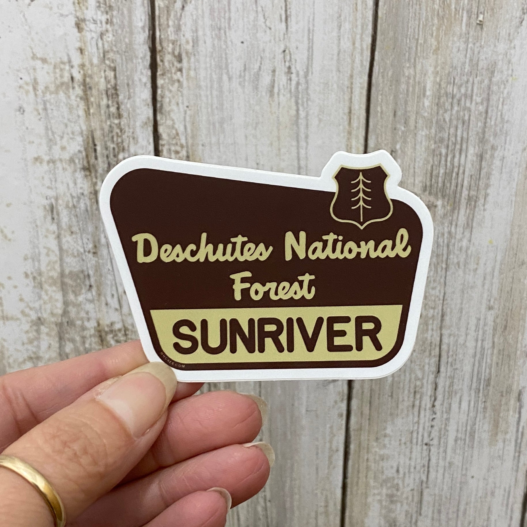 Sunriver Deschutes National Forest Vinyl Sticker - Created by Vivian Houser