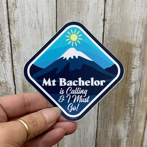 Mt Bachelor is Calling Vinyl Sticker - Created by Vivian Houser