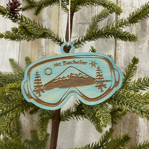 Mt Bachelor Oregon Ski Goggle - Christmas Tree Ornaments