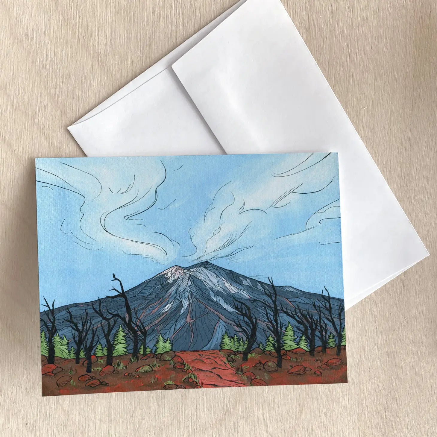 Mt Bachelor in Summer Greeting Card - Created by Michele Michael