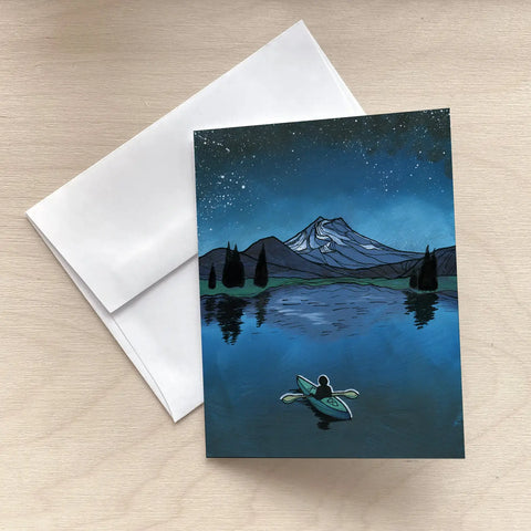 Sparks Lake Kayak Greeting Card - Created by Michele Michael