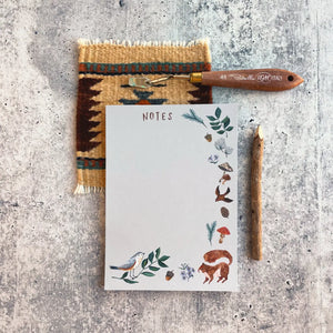 Pine Squirrel Notepad - 5x7 50 Pages - Created by Little Pine Artistry Canyon & Cove