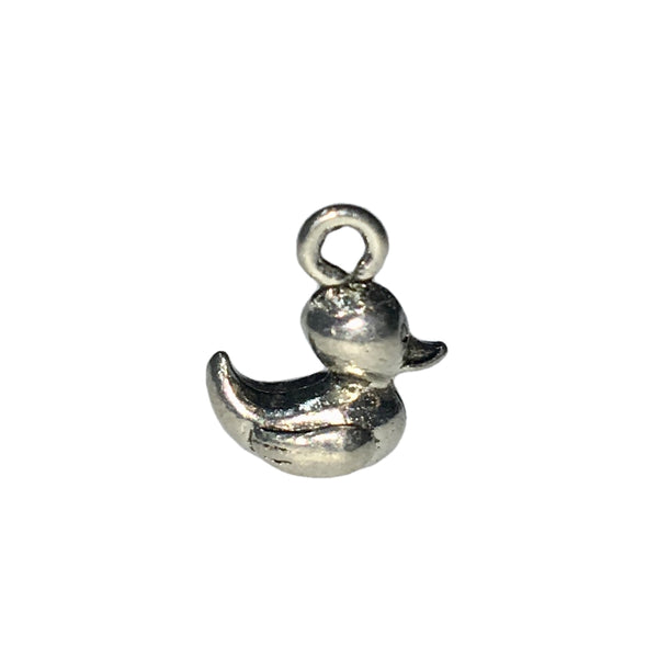 Duck Charms - Qty 5 - Lead Free Pewter Silver - American Made