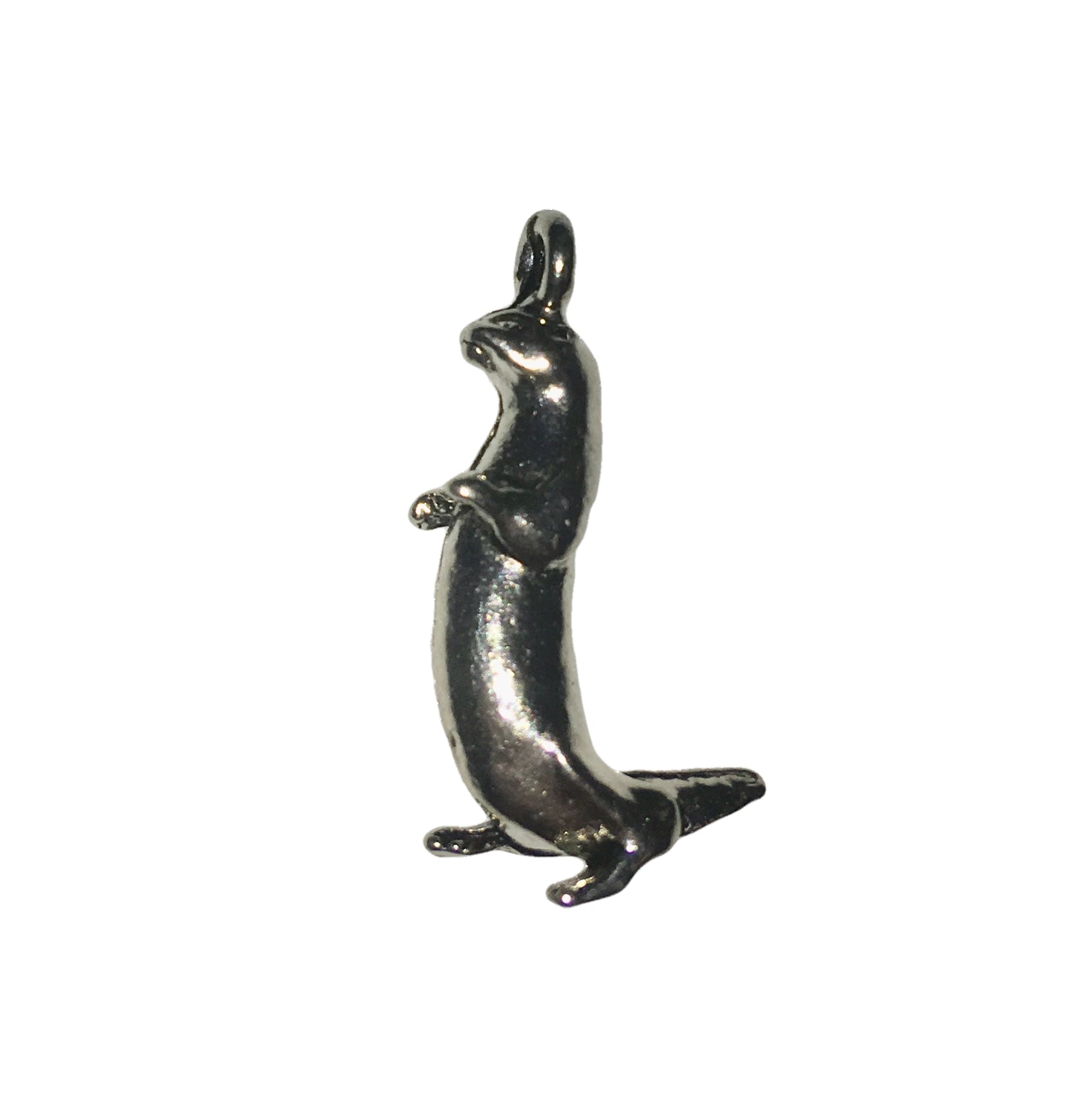 Otter Charms - Qty 5 - Lead Free Pewter Silver - American Made