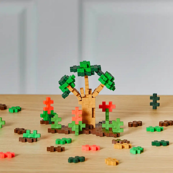 Plus Plus Puzzle Jungle Forest - 240 Piece Tube Made in Denmark