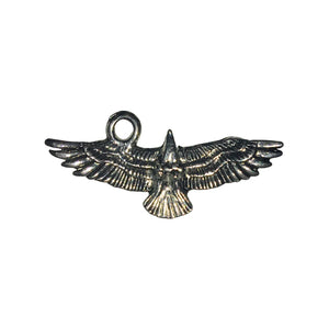 Flying Eagle Charms - Qty 5 - Lead Free Pewter Silver - American Made