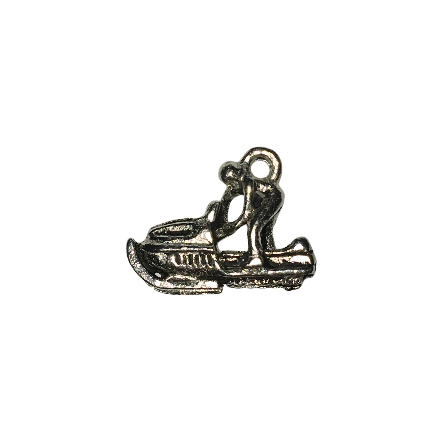 Snow Mobile Charms - Qty 5 - Lead Free Pewter Silver - American Made
