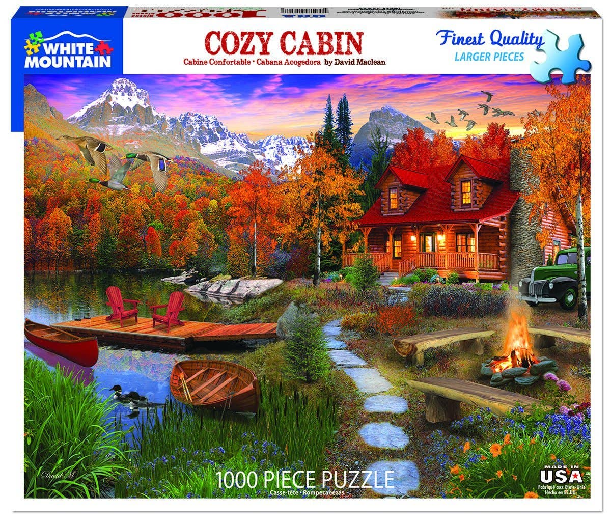 Cozy Cabin - 1000 piece Puzzle by White Mountain Puzzles