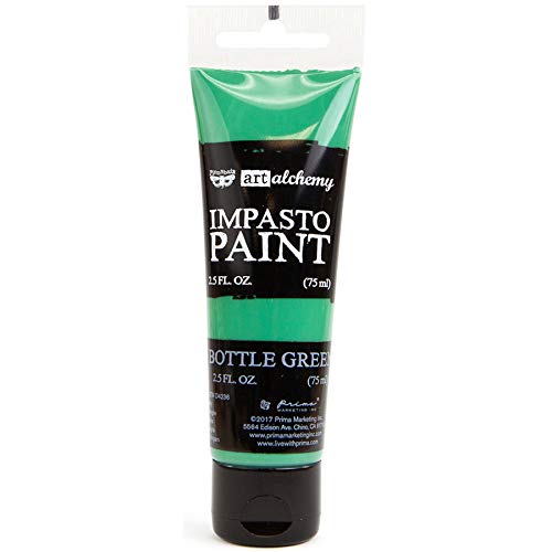 Bottle Green Impasto Heavy Body Acrylic Paint - 2.5 fluid oz - Finnabair Art Alchemy