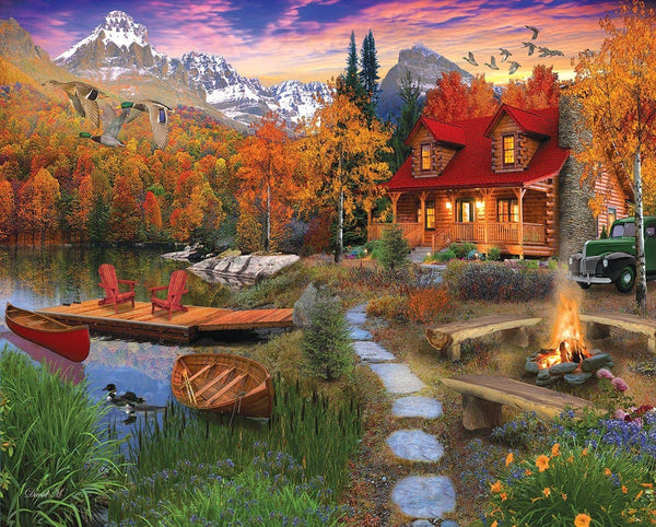 Cozy Cabin - 1000 piece Puzzle by White Mountain Puzzles