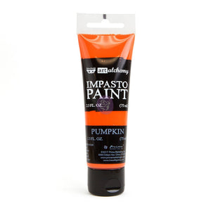 Pumpkin Impasto Heavy Body Acrylic Paint - 2.5 fluid oz - Finnabair Art Alchemy