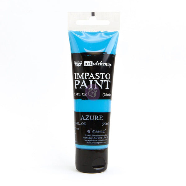Azure Impasto Heavy Body Acrylic Paint - 2.5 fluid oz - Finnabair Art Alchemy