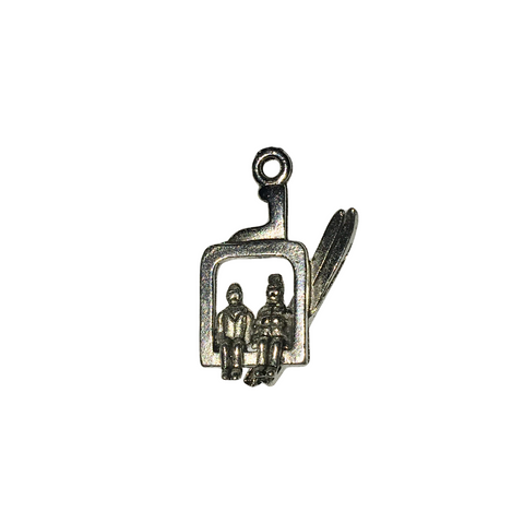 Ski Lift Charms - Qty 5 - Lead Free Pewter Silver - American Made
