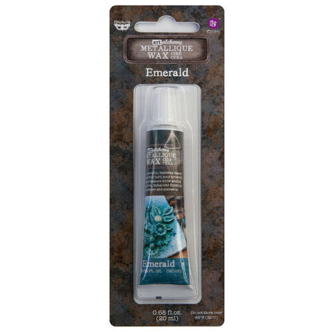 Emerald Metallique Wax - 0.68 fluid oz (20ml) Finnabair Art Alchemy