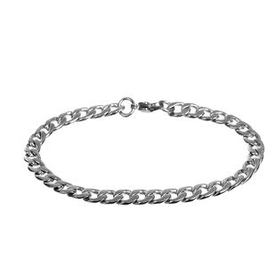 Stainless Steel Chain Curb Link 8 Inch Bracelet