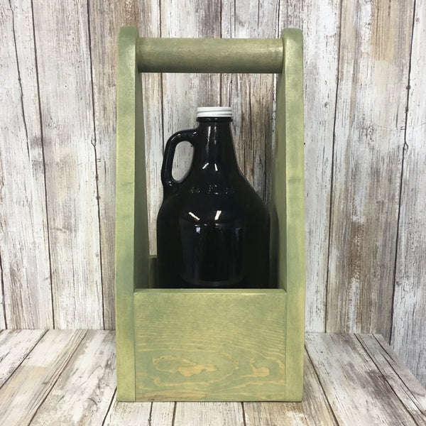 PNW Pacific North West Beer Carrier - As Shown Holds One 64oz Growler Bottle - Other Sizes Available
