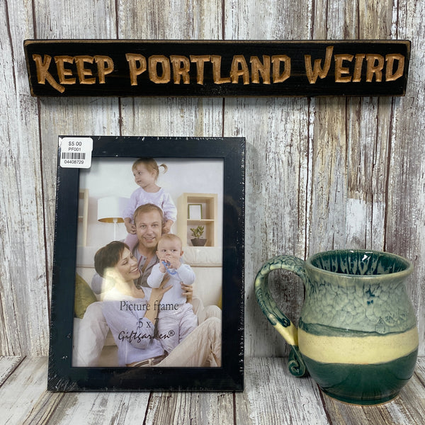 Keep Portland Weird - Small Saying Plaque Sign Wall Hanging - Carved Pine Wood