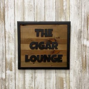 Cigar Lounge - Man Cave Wall Hanging