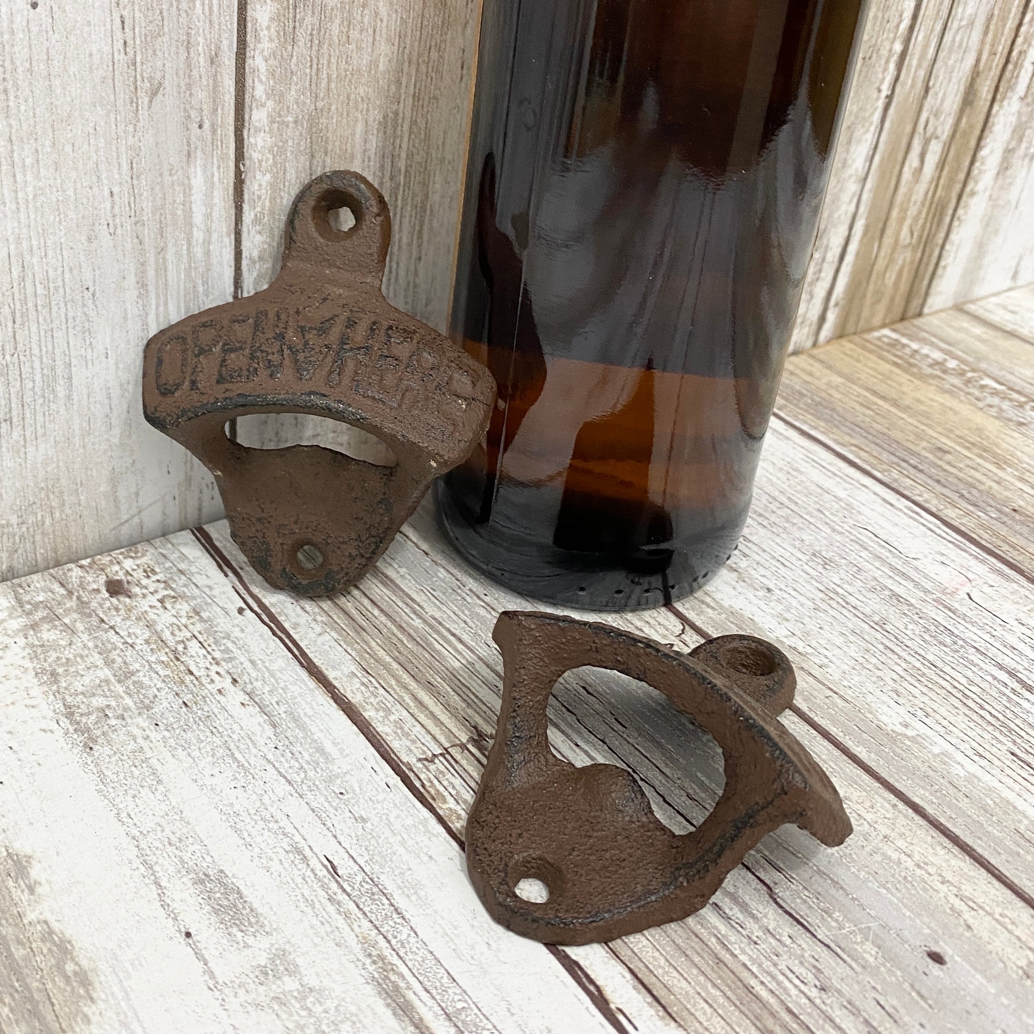 Open Here - Wall Mountable Cast Iron Beer Bottle Opener