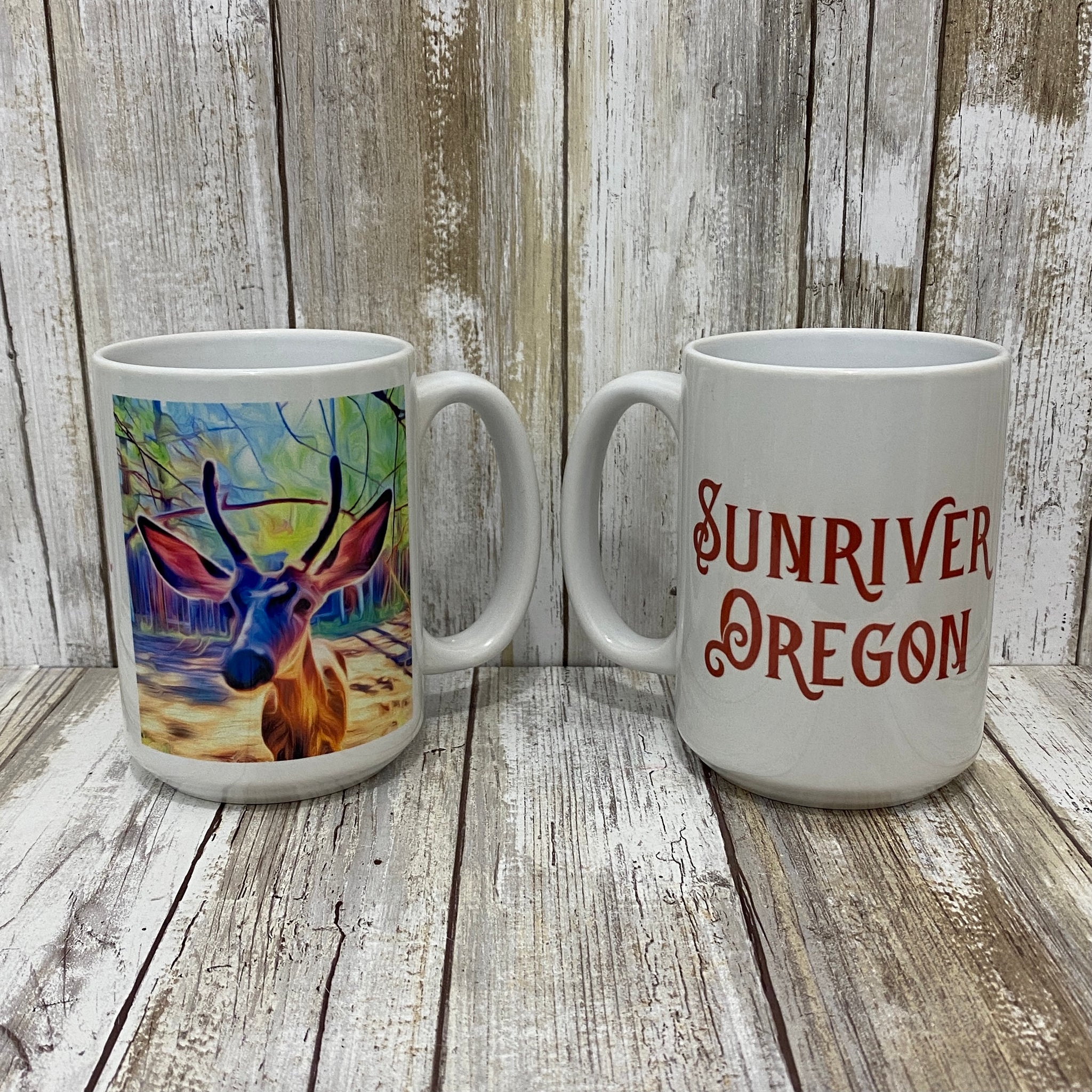 Local Sunriver Deer - Sunriver Oregon - 15oz Coffee Mug