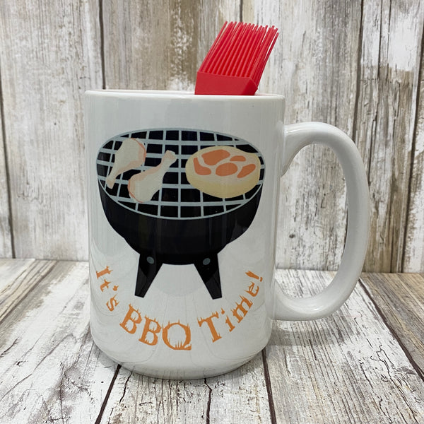 It's BBQ Time - Let's Get Sauced - 15oz Barbecue Sauce Mug