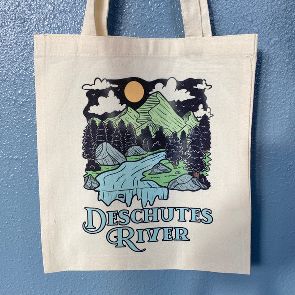 Deschutes River Oregon - Forest Scene - Canvas Tote Bag