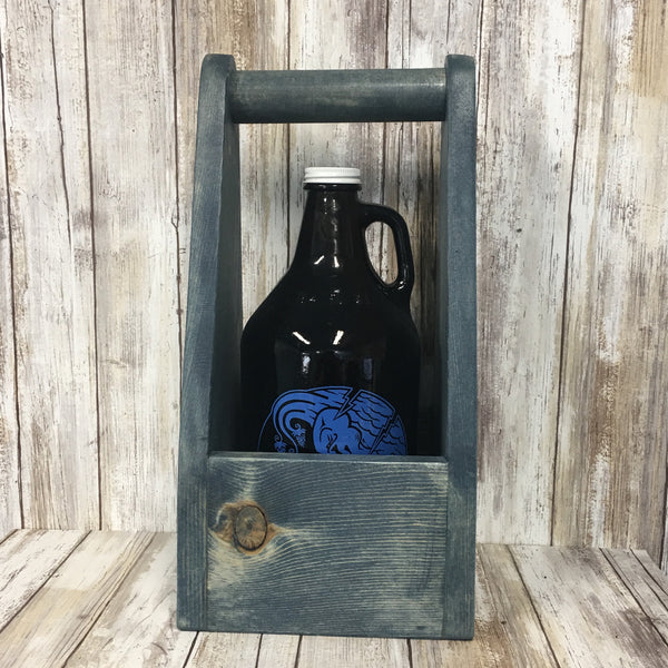 Bend Oregon Logo Grateful Dead Beer Carrier - As Shown Holds One 64oz Growler Bottle - Other Sizes Available