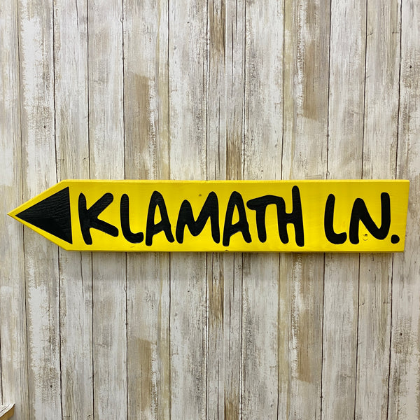 Vintage Sunriver Style Street Signs - Custom Made with Your Street - Engraved Pine Wood