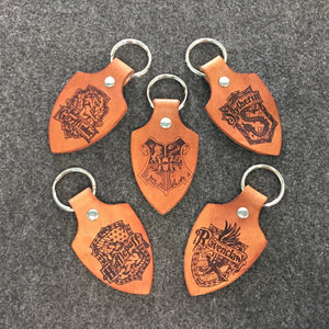 Your Choice of House Leather Key Chain
