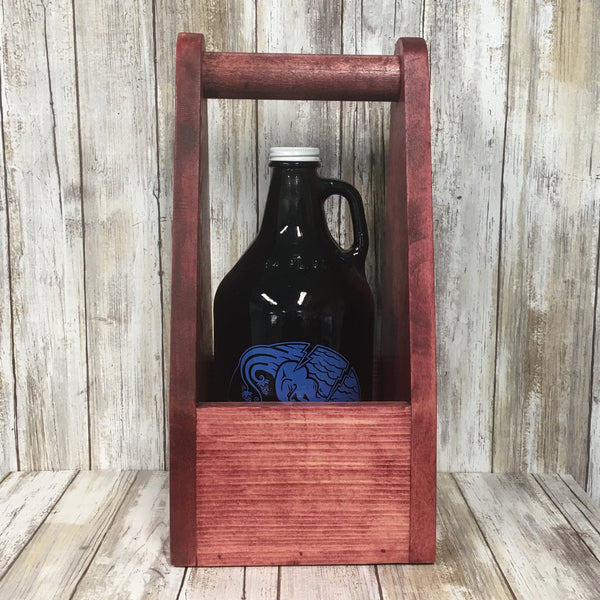 Ride Bikes Drink Beer Growler Carrier - As Shown Holds One 64oz Growler Bottle - Other Sizes Available