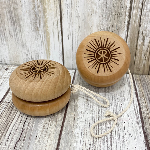 Sunriver Logo Yo-Yo Toy - Laser Engraved Wood