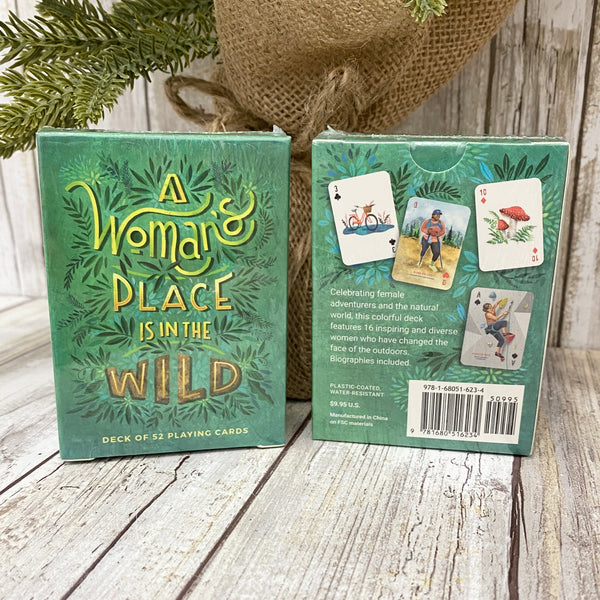 A Woman's Place is in the Wild - Deck of 52 Playing Cards
