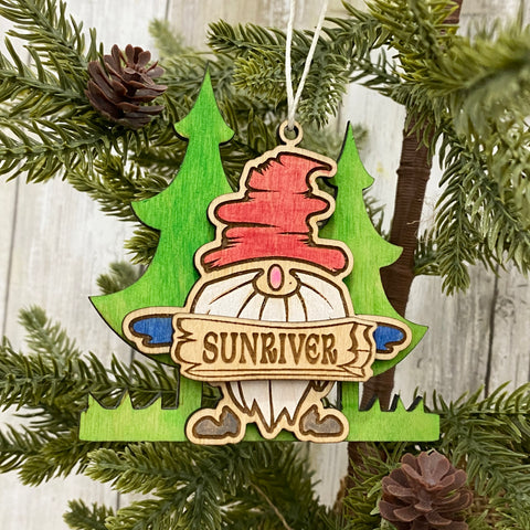 Sunriver 3 Dimensional Gnome Christmas Tree Ornament