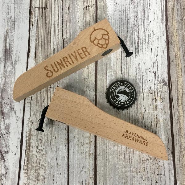 Sunriver Oregon Beer Wood Handle with Nail Bottle Opener - Ale Trail