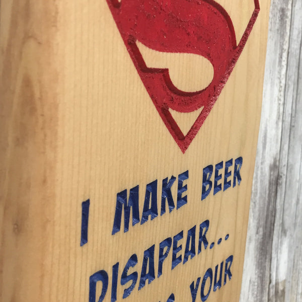 Super Power Beer Bottle Cap Opener - Wall Mounted