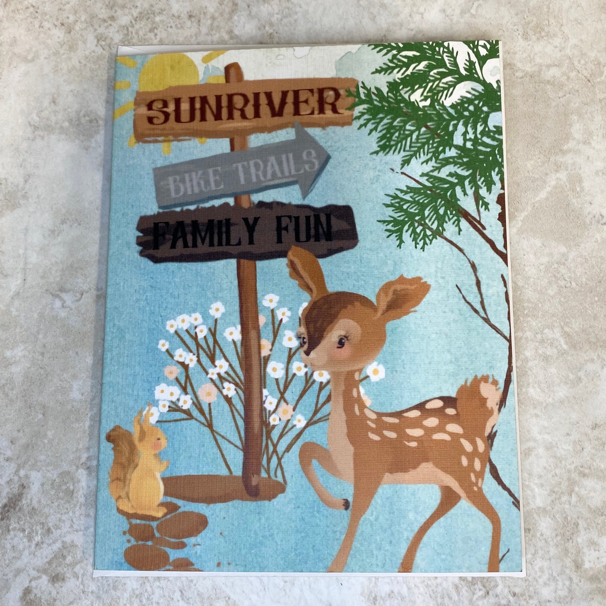 Sunriver Family Fun Greeting Card - Created by Houser House Creations