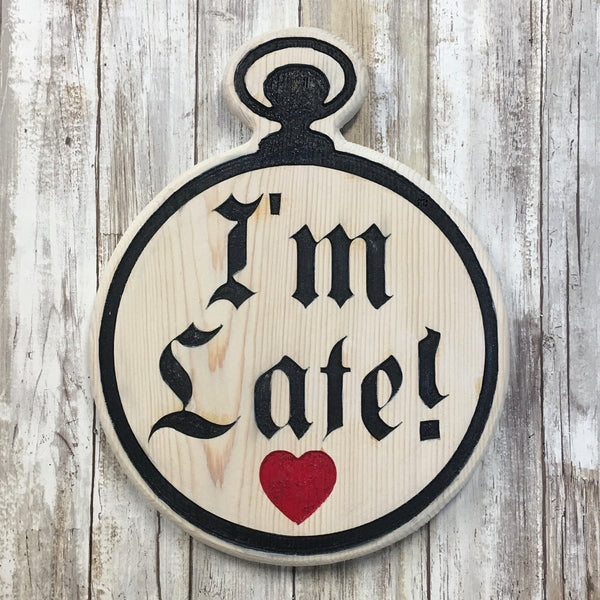 Alice in Wonderland Quote Signs 2 - Carved Pine Wood