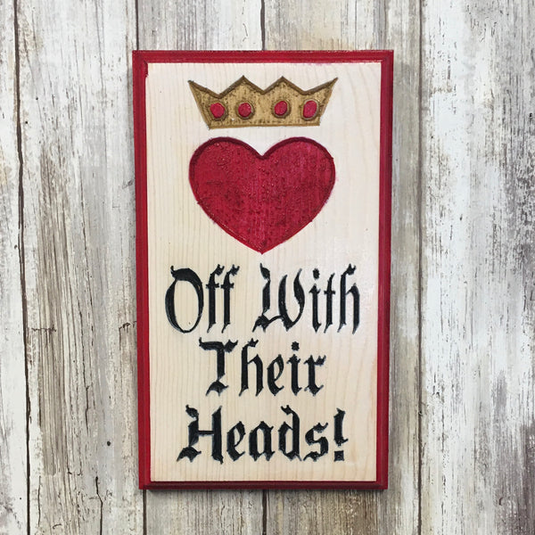 Alice in Wonderland Quote Signs 1 - Carved Pine Wood