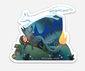 Campfire Dreams Vinyl Sticker - Created by Megan Marie Myers