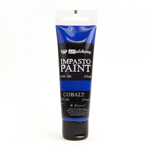 Cobalt Blue Impasto Heavy Body Acrylic Paint - 2.5 fluid oz - Finnabair Art Alchemy