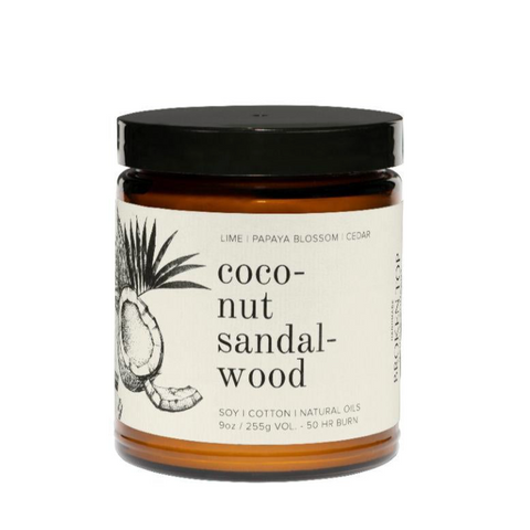 Coconut Sandalwood Soy Candle - Large 9oz - Broken Top Candle Company