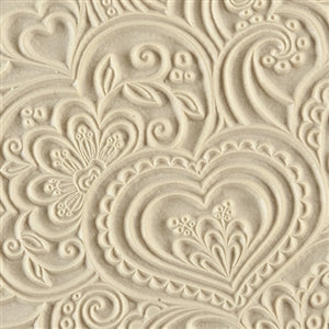 Blooming Hearts TTL-294 - Small 4x2 Texture Stamp