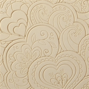 Blooming Hearts FINELINE TTL-295 - Small 4x2 Texture Stamp