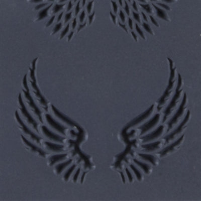 Angel Wings Debossed TTL-721 - Small 4x2 Texture Stamp