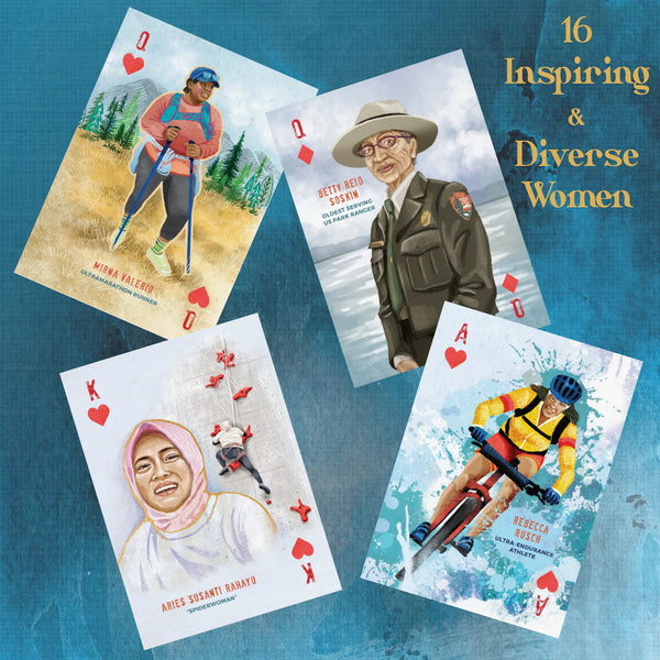 A Woman's Place is in the Wild - Deck of 52 Playing Cards